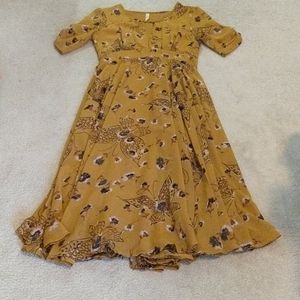 Free People floral midi dress